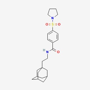 N-[2-(1-adamantyl)ethyl]-4-(1-pyrrolidinylsulfonyl)benzamide