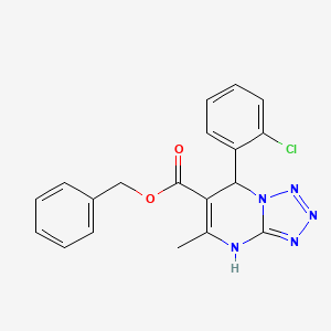 molecular formula C19H16ClN5O2 B3989607 benzyl 7-(2-chlorophenyl)-5-methyl-4,7-dihydrotetrazolo[1,5-a]pyrimidine-6-carboxylate 