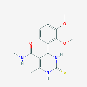 4-(2,3-DIMETHOXYPHENYL)-N,6-DIMETHYL-2-SULFANYLIDENE-1,2,3,4-TETRAHYDROPYRIMIDINE-5-CARBOXAMIDE