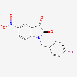 1-[(4-fluorophenyl)methyl]-5-nitroindole-2,3-dione