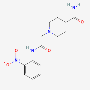 1-[2-(2-nitroanilino)-2-oxoethyl]piperidine-4-carboxamide