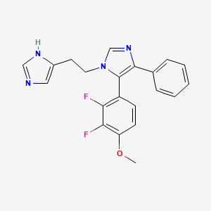 5-(2,3-difluoro-4-methoxyphenyl)-1-[2-(1H-imidazol-4-yl)ethyl]-4-phenyl-1H-imidazole