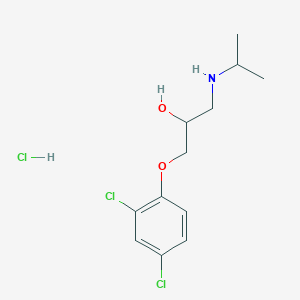 1-(2,4-Dichlorophenoxy)-3-(propan-2-ylamino)propan-2-ol;hydrochloride