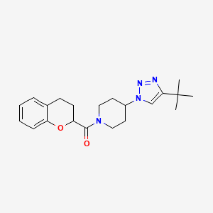 4-(4-tert-butyl-1H-1,2,3-triazol-1-yl)-1-(3,4-dihydro-2H-chromen-2-ylcarbonyl)piperidine