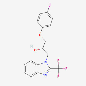 1-(4-Iodophenoxy)-3-[2-(trifluoromethyl)benzimidazol-1-yl]propan-2-ol