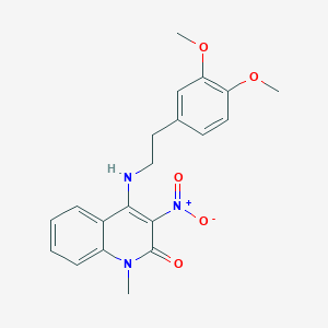 4-{[2-(3,4-dimethoxyphenyl)ethyl]amino}-1-methyl-3-nitro-2(1H)-quinolinone