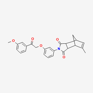 2-{3-[2-(3-methoxyphenyl)-2-oxoethoxy]phenyl}-5-methyl-3a,4,7,7a-tetrahydro-1H-4,7-methanoisoindole-1,3(2H)-dione