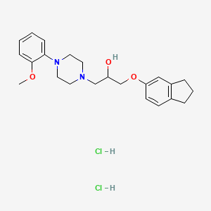 1-(2,3-dihydro-1H-inden-5-yloxy)-3-[4-(2-methoxyphenyl)-1-piperazinyl]-2-propanol dihydrochloride