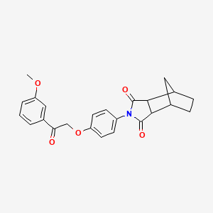 2-{4-[2-(3-methoxyphenyl)-2-oxoethoxy]phenyl}hexahydro-1H-4,7-methanoisoindole-1,3(2H)-dione