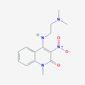 4-{[2-(dimethylamino)ethyl]amino}-1-methyl-3-nitroquinolin-2(1H)-one