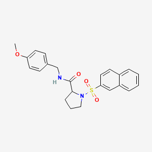 N-(4-methoxybenzyl)-1-(naphthalen-2-ylsulfonyl)prolinamide