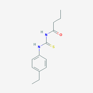 molecular formula C13H18N2OS B398999 N-butyryl-N'-(4-ethylphenyl)thiourea 