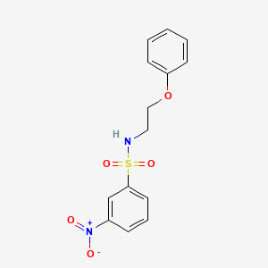 3-nitro-N-(2-phenoxyethyl)benzenesulfonamide