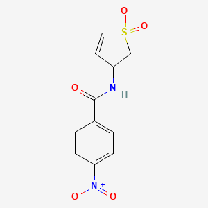 N-(1,1-dioxo-2,3-dihydrothiophen-3-yl)-4-nitrobenzamide