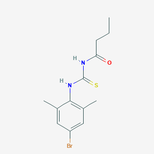 molecular formula C13H17BrN2OS B399003 N-(4-bromo-2,6-dimethylphenyl)-N'-butyrylthiourea 