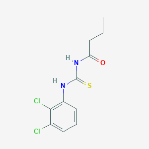 molecular formula C11H12Cl2N2OS B399005 N-[(2,3-dichlorophenyl)carbamothioyl]butanamide 