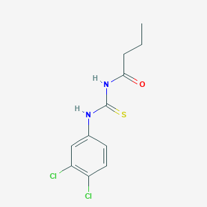 molecular formula C11H12Cl2N2OS B399006 N-[(3,4-dichlorophenyl)carbamothioyl]butanamide 