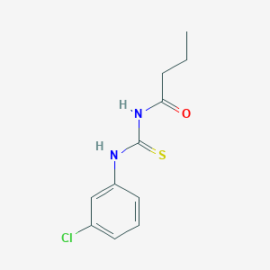 molecular formula C11H13ClN2OS B399007 N-butyryl-N'-(3-chlorophenyl)thiourea 
