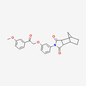 2-{3-[2-(3-methoxyphenyl)-2-oxoethoxy]phenyl}hexahydro-1H-4,7-methanoisoindole-1,3(2H)-dione