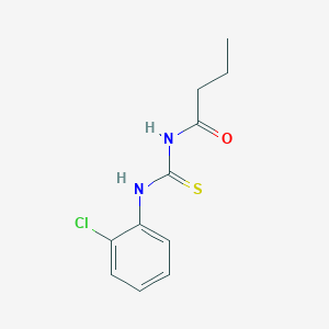 molecular formula C11H13ClN2OS B399009 N-[(2-chlorophenyl)carbamothioyl]butanamide 