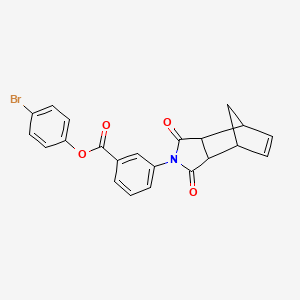 4-bromophenyl 3-(1,3-dioxo-1,3,3a,4,7,7a-hexahydro-2H-4,7-methanoisoindol-2-yl)benzoate