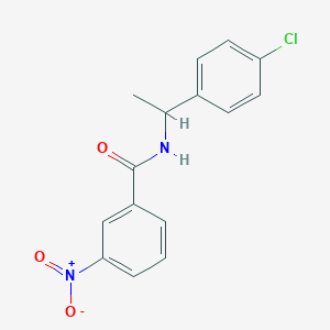 molecular formula C15H13ClN2O3 B3990170 N-[1-(4-chlorophenyl)ethyl]-3-nitrobenzamide 