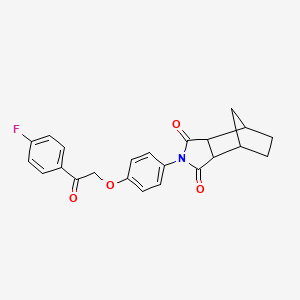 2-{4-[2-(4-fluorophenyl)-2-oxoethoxy]phenyl}hexahydro-1H-4,7-methanoisoindole-1,3(2H)-dione