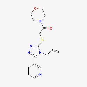 4-({[4-allyl-5-(3-pyridinyl)-4H-1,2,4-triazol-3-yl]thio}acetyl)morpholine