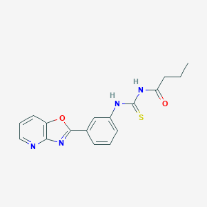 N-butyryl-N'-(3-[1,3]oxazolo[4,5-b]pyridin-2-ylphenyl)thiourea