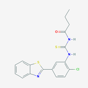 N-{[5-(1,3-benzothiazol-2-yl)-2-chlorophenyl]carbamothioyl}butanamide