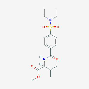 Methyl 2-[[4-(diethylsulfamoyl)benzoyl]amino]-3-methylbutanoate