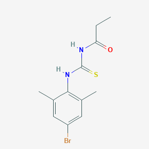 molecular formula C12H15BrN2OS B399031 N-[(4-bromo-2,6-dimethylphenyl)carbamothioyl]propanamide 