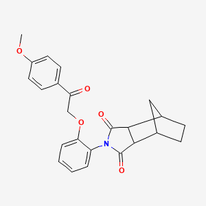 4-[2-[2-(4-Methoxyphenyl)-2-oxoethoxy]phenyl]-4-azatricyclo[5.2.1.02,6]decane-3,5-dione