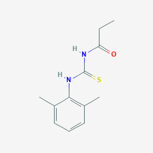 molecular formula C12H16N2OS B399032 N-[(2,6-dimethylphenyl)carbamothioyl]propanamide 