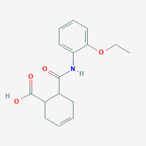 molecular formula C16H19NO4 B3990364 6-[(2-Ethoxyphenyl)carbamoyl]cyclohex-3-ene-1-carboxylic acid CAS No. 346446-21-7