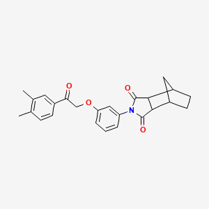 2-{3-[2-(3,4-dimethylphenyl)-2-oxoethoxy]phenyl}hexahydro-1H-4,7-methanoisoindole-1,3(2H)-dione