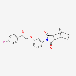 2-{3-[2-(4-fluorophenyl)-2-oxoethoxy]phenyl}hexahydro-1H-4,7-methanoisoindole-1,3(2H)-dione