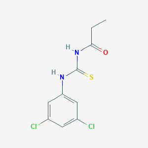 N-[(3,5-dichlorophenyl)carbamothioyl]propanamide