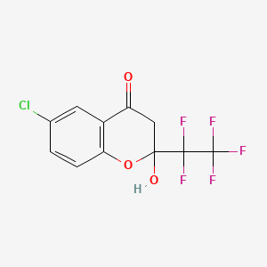 6-chloro-2-hydroxy-2-(pentafluoroethyl)-2,3-dihydro-4H-chromen-4-one