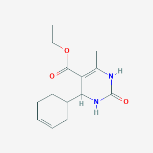 molecular formula C14H20N2O3 B3990525 Ethyl 4-(cyclohex-3-en-1-yl)-6-methyl-2-oxo-1,2,3,4-tetrahydropyrimidine-5-carboxylate 