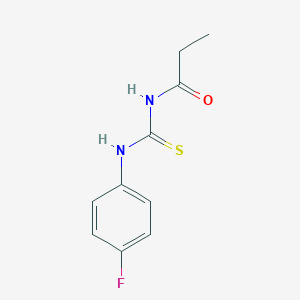 molecular formula C10H11FN2OS B399056 N-(4-fluorophenyl)-N'-propionylthiourea 