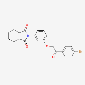 2-{3-[2-(4-bromophenyl)-2-oxoethoxy]phenyl}hexahydro-1H-isoindole-1,3(2H)-dione