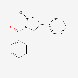 1-(4-fluorobenzoyl)-4-phenylpyrrolidin-2-one