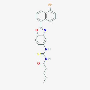 N-{[2-(5-bromonaphthalen-1-yl)-1,3-benzoxazol-5-yl]carbamothioyl}pentanamide