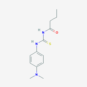 molecular formula C13H19N3OS B399066 N-{[4-(dimethylamino)phenyl]carbamothioyl}butanamide 