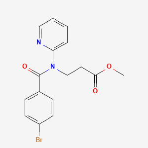 Methyl 3-[(4-bromobenzoyl)-pyridin-2-ylamino]propanoate