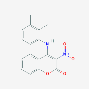 molecular formula C17H14N2O4 B3990705 4-[(2,3-dimethylphenyl)amino]-3-nitro-2H-chromen-2-one 