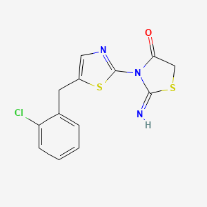 3-[5-(2-CHLOROBENZYL)-1,3-THIAZOL-2-YL]-2-IMINO-1,3-THIAZOLAN-4-ONE