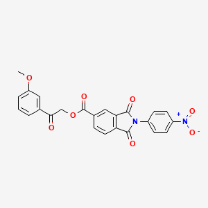 2-(3-METHOXYPHENYL)-2-OXOETHYL 2-(4-NITROPHENYL)-1,3-DIOXOISOINDOLE-5-CARBOXYLATE