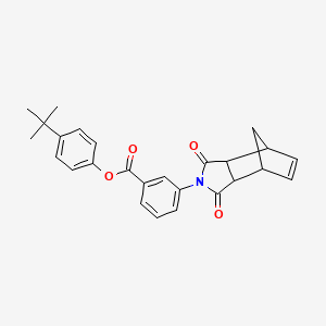 4-tert-butylphenyl 3-(1,3-dioxo-1,3,3a,4,7,7a-hexahydro-2H-4,7-methanoisoindol-2-yl)benzoate